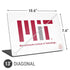 Massachusetts Institute of Technology MIT White Logo Universal Laptop 13in (10.6 x 7.6in) Skin