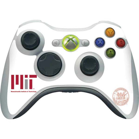 Massachusetts Institute of Technology MIT White Logo Xbox 360 Wireless Controller Skin