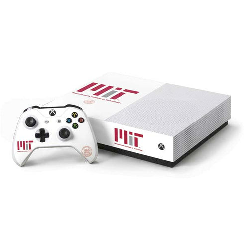 Massachusetts Institute of Technology MIT White Logo Xbox One S All-Digital Edition Bundle Skin