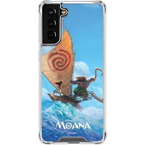 Disney Moana Movie Poster Galaxy S21 FE Clear Case