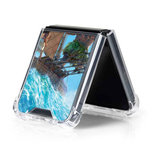 Disney Moana Movie Poster Galaxy Z Flip5 5G Clear Case