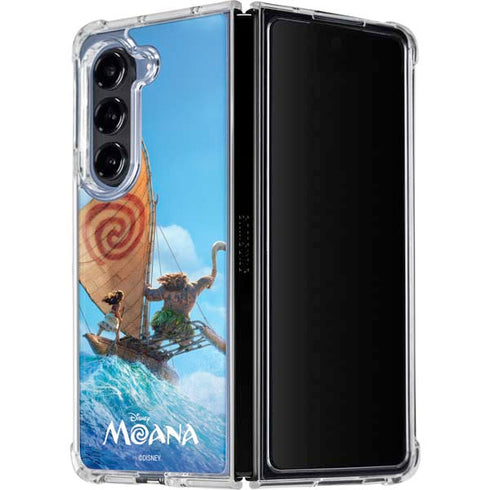 Disney Moana Movie Poster Galaxy Z Fold5 5G Clear Case