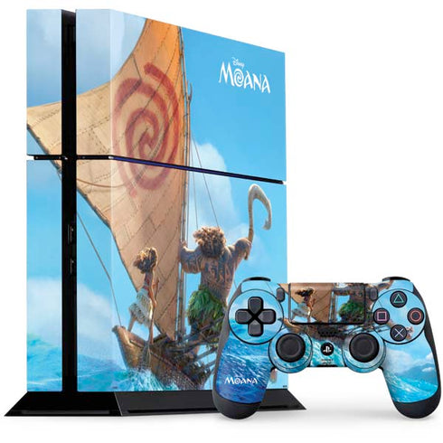 Disney Moana Movie Poster PS4 Console and Controller Bundle Skin