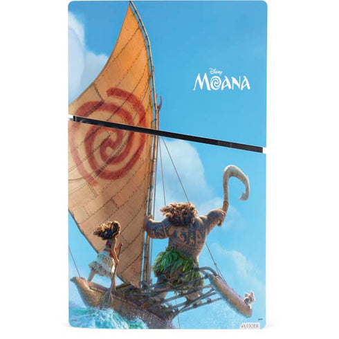 Disney Moana Movie Poster PS5 Slim Digital Edition Bundle Skin