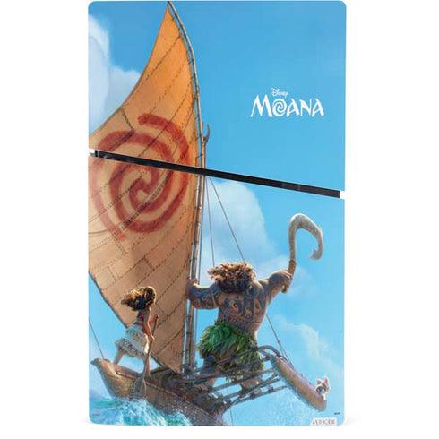 Disney Moana Movie Poster PS5 Slim Digital Edition Console Skin