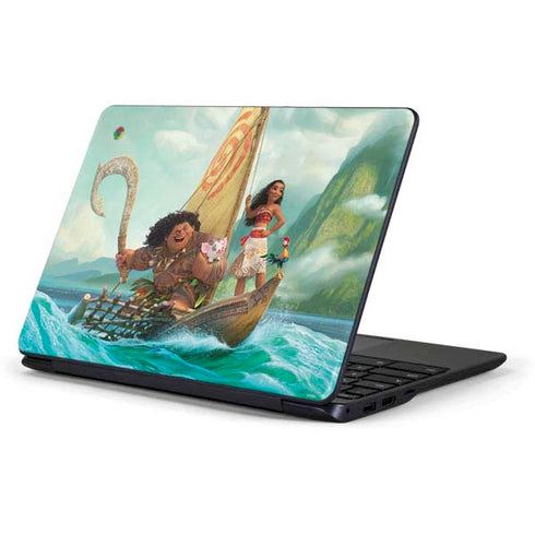 Disney Moana and Maui Set Sail Samsung Chromebook Skin