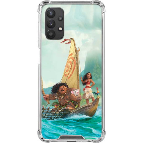 Disney Moana and Maui Set Sail Galaxy A32 5G Clear Case