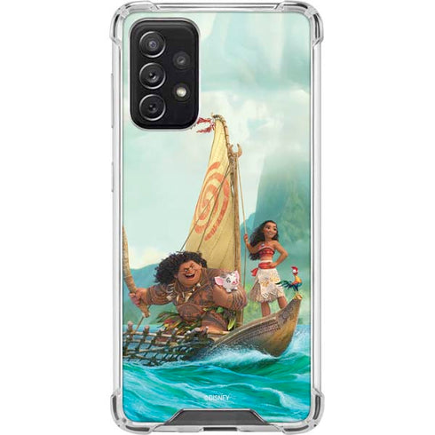 Disney Moana and Maui Set Sail Galaxy A72 5G Clear Case