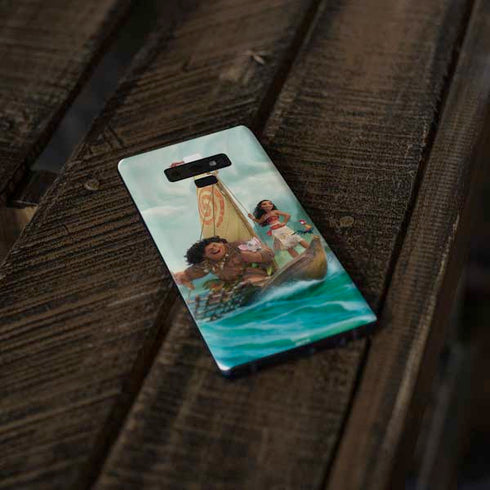 Disney Moana and Maui Set Sail Galaxy Note 9 Skin