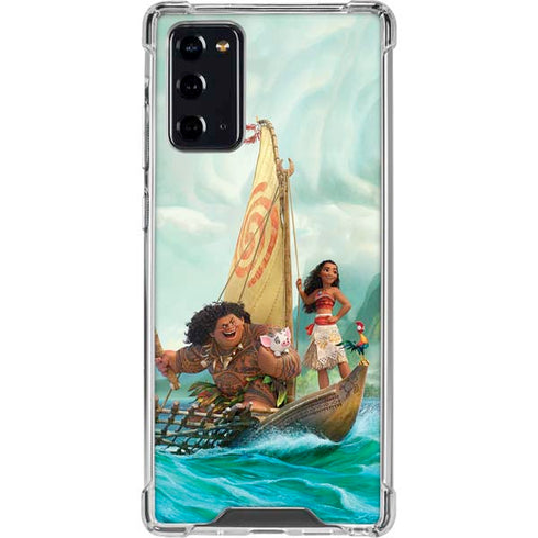 Disney Moana and Maui Set Sail Galaxy Note20 5G Clear Case