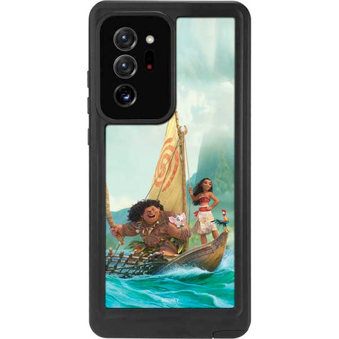 Disney Moana and Maui Set Sail Galaxy Note20 Ultra 5G Waterproof Case