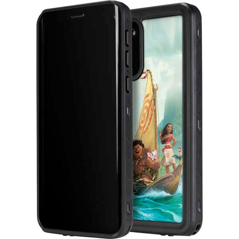 Disney Moana and Maui Set Sail Galaxy S20 Plus Waterproof Case