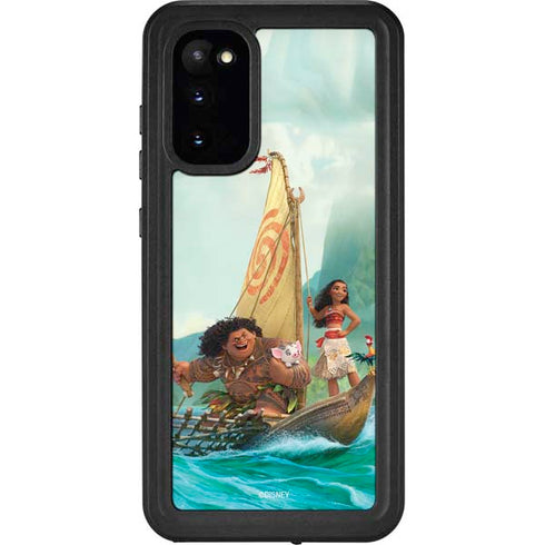 Disney Moana and Maui Set Sail Galaxy S20 Waterproof Case