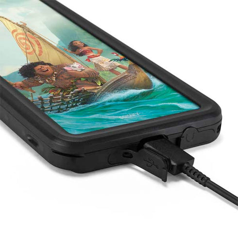Disney Moana and Maui Set Sail Galaxy S20 Waterproof Case