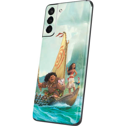 Disney Moana and Maui Set Sail Galaxy S21 5G Skin