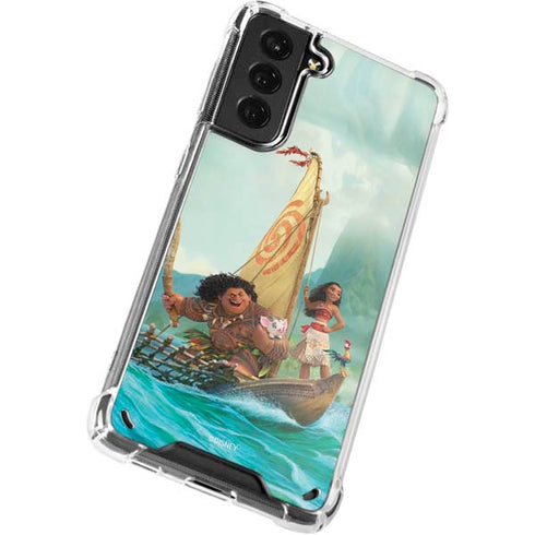 Disney Moana and Maui Set Sail Galaxy S21 Plus 5G Clear Case