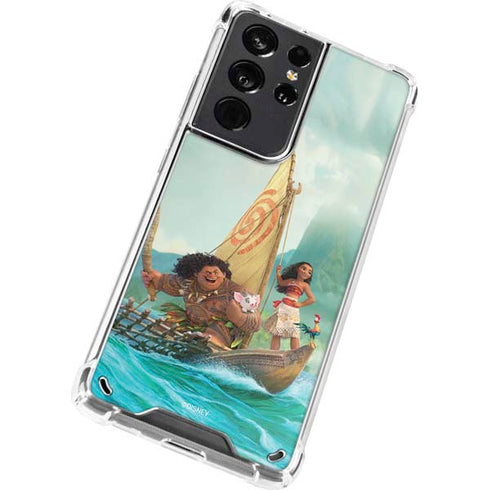 Disney Moana and Maui Set Sail Galaxy S21 Ultra 5G Clear Case