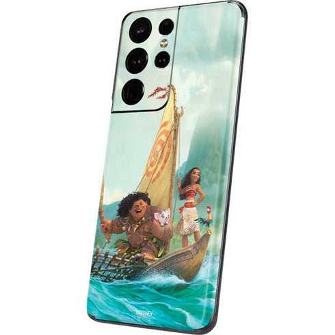 Disney Moana and Maui Set Sail Galaxy S21 Ultra 5G Skin