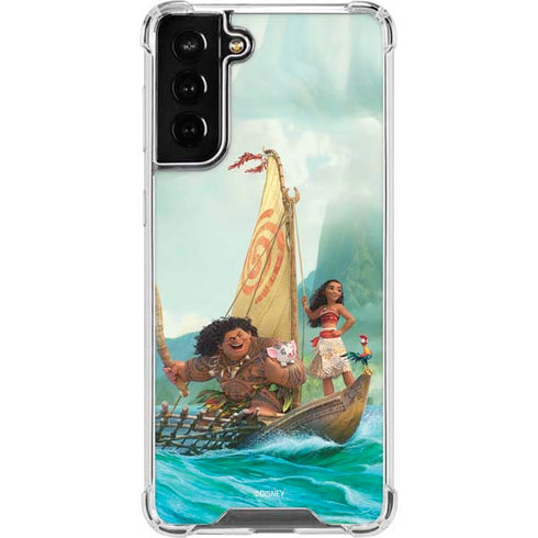 Disney Moana and Maui Set Sail Galaxy S22 Plus Clear Case