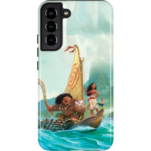 Disney Moana and Maui Set Sail Galaxy S22 Plus Pro Case