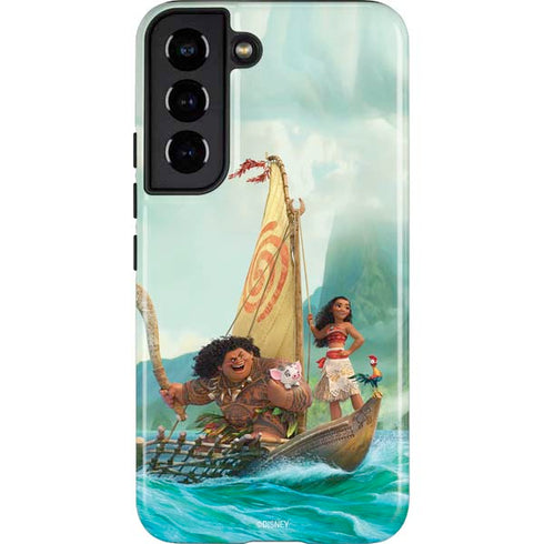 Disney Moana and Maui Set Sail Galaxy S22 Pro Case
