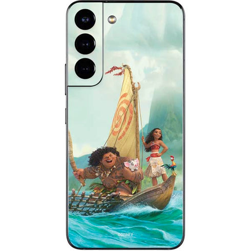 Disney Moana and Maui Set Sail Galaxy S22 Skin