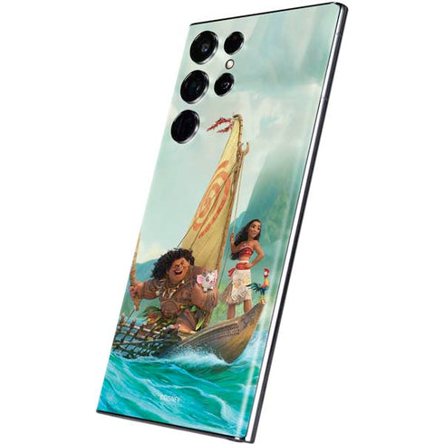 Disney Moana and Maui Set Sail Galaxy S22 Ultra Skin