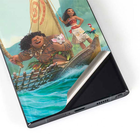 Disney Moana and Maui Set Sail Galaxy S22 Ultra Skin