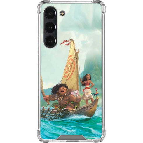 Disney Moana and Maui Set Sail Galaxy S23 Plus Clear Case
