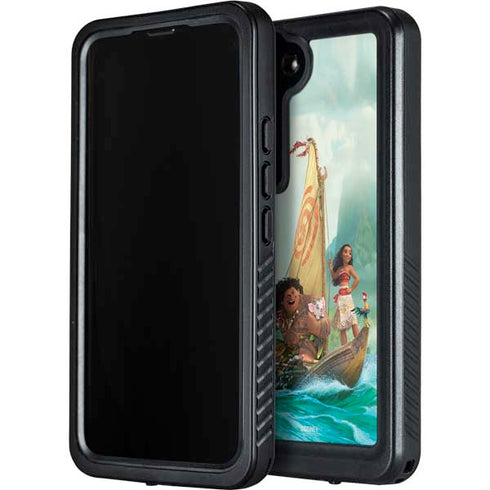 Disney Moana and Maui Set Sail Galaxy S23 Waterproof Case