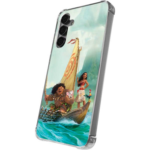 Disney Moana and Maui Set Sail Galaxy S24 Plus Clear Case