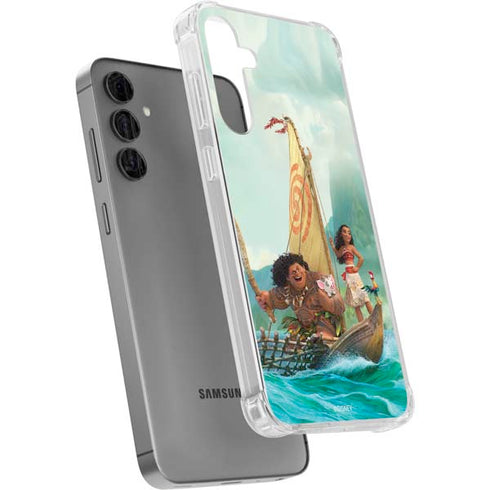 Disney Moana and Maui Set Sail Galaxy S24 Plus Clear Case