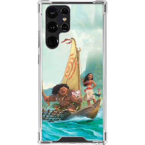 Disney Moana and Maui Set Sail Galaxy S24 Ultra Clear Case
