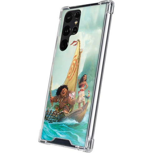 Disney Moana and Maui Set Sail Galaxy S24 Ultra Clear Case
