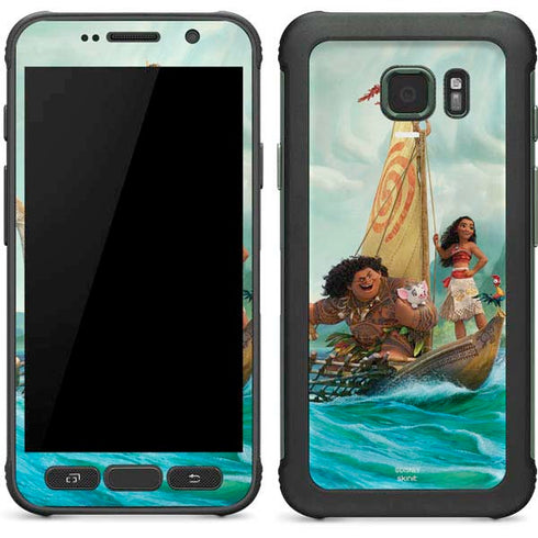 Disney Moana and Maui Set Sail Galaxy S7 Active Skin