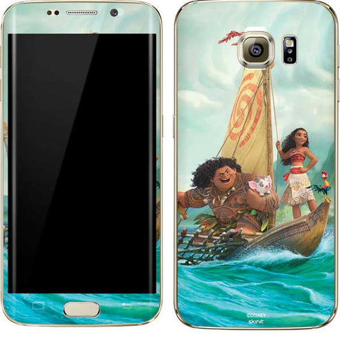 Disney Moana and Maui Set Sail Galaxy S7 Edge Skin