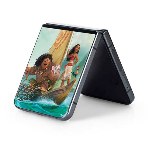 Disney Moana and Maui Set Sail Galaxy Z Flip5 5G Skin