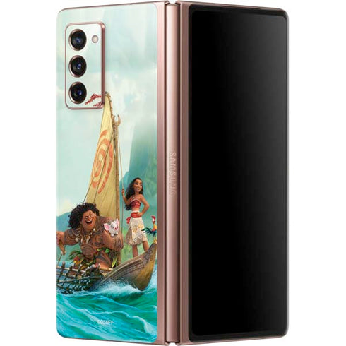 Disney Moana and Maui Set Sail Galaxy Z Fold2 5G Skin