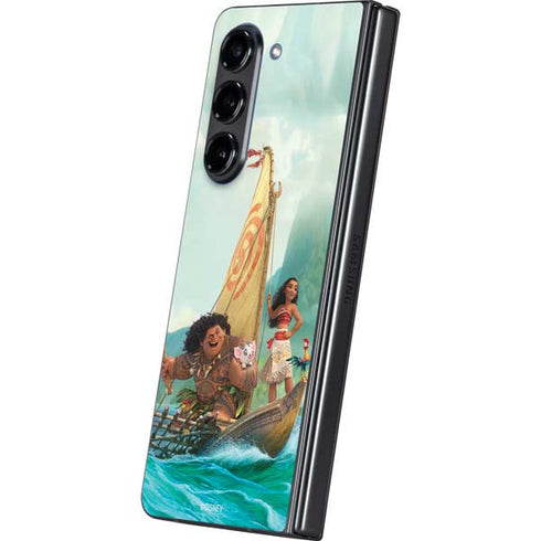 Disney Moana and Maui Set Sail Galaxy Z Fold5 5G Skin