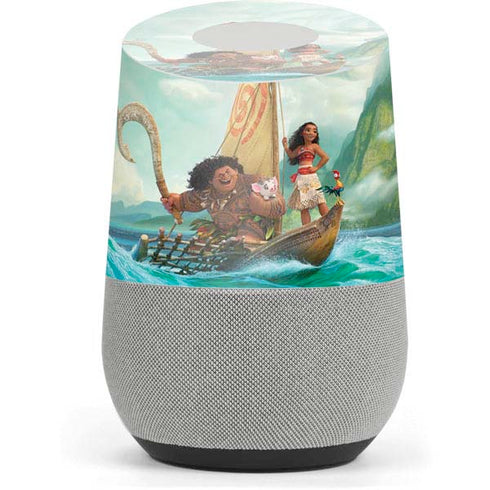 Disney Moana and Maui Set Sail Google Home Skin