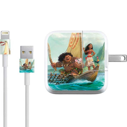 Disney Moana and Maui Set Sail iPad Charger (10W USB) Skin
