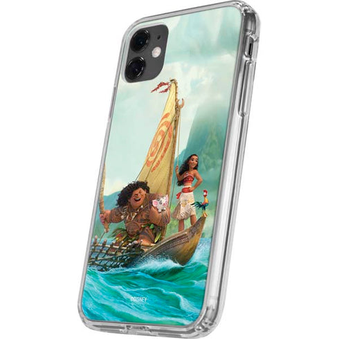 Disney Moana and Maui Set Sail iPhone 11 Clear Case