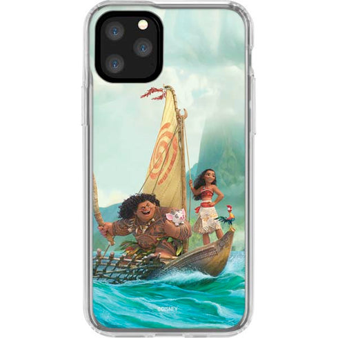 Disney Moana and Maui Set Sail iPhone 11 Pro Clear Case