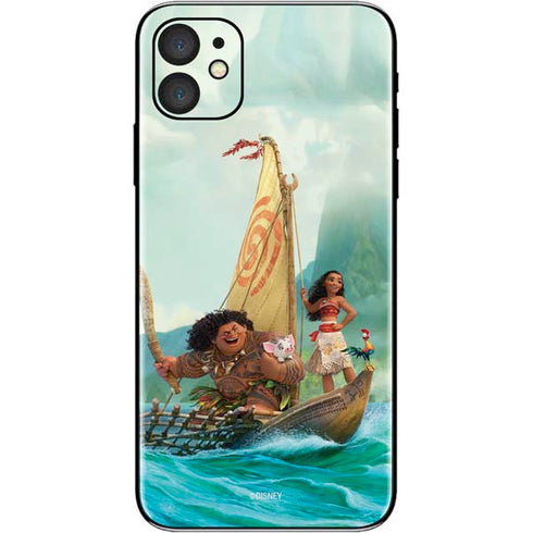 Disney Moana and Maui Set Sail iPhone 11 Skin
