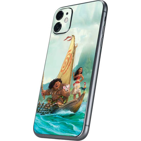 Disney Moana and Maui Set Sail iPhone 11 Skin