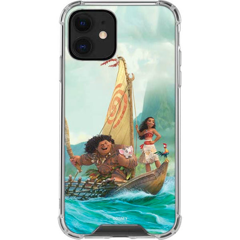 Disney Moana and Maui Set Sail iPhone 12 Clear Case
