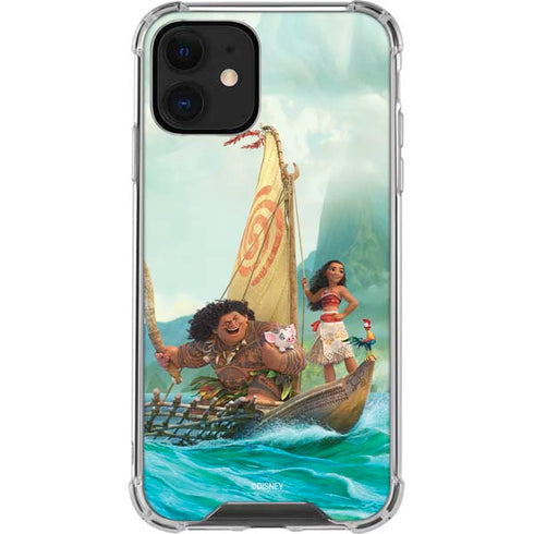 Disney Moana and Maui Set Sail iPhone 12 Mini Clear Case