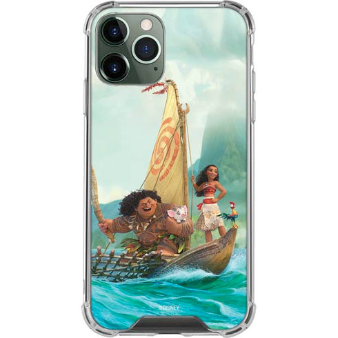 Disney Moana and Maui Set Sail iPhone 12 Pro Clear Case