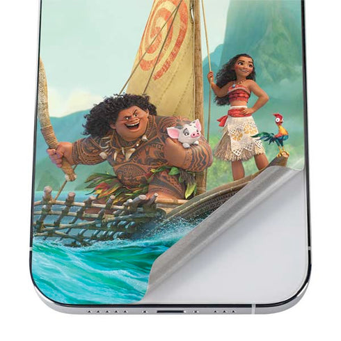 Disney Moana and Maui Set Sail iPhone 12 Pro Skin