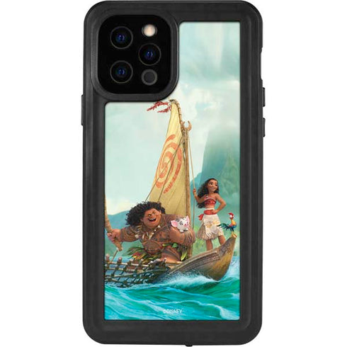 Disney Moana and Maui Set Sail iPhone 12 Pro Waterproof Case